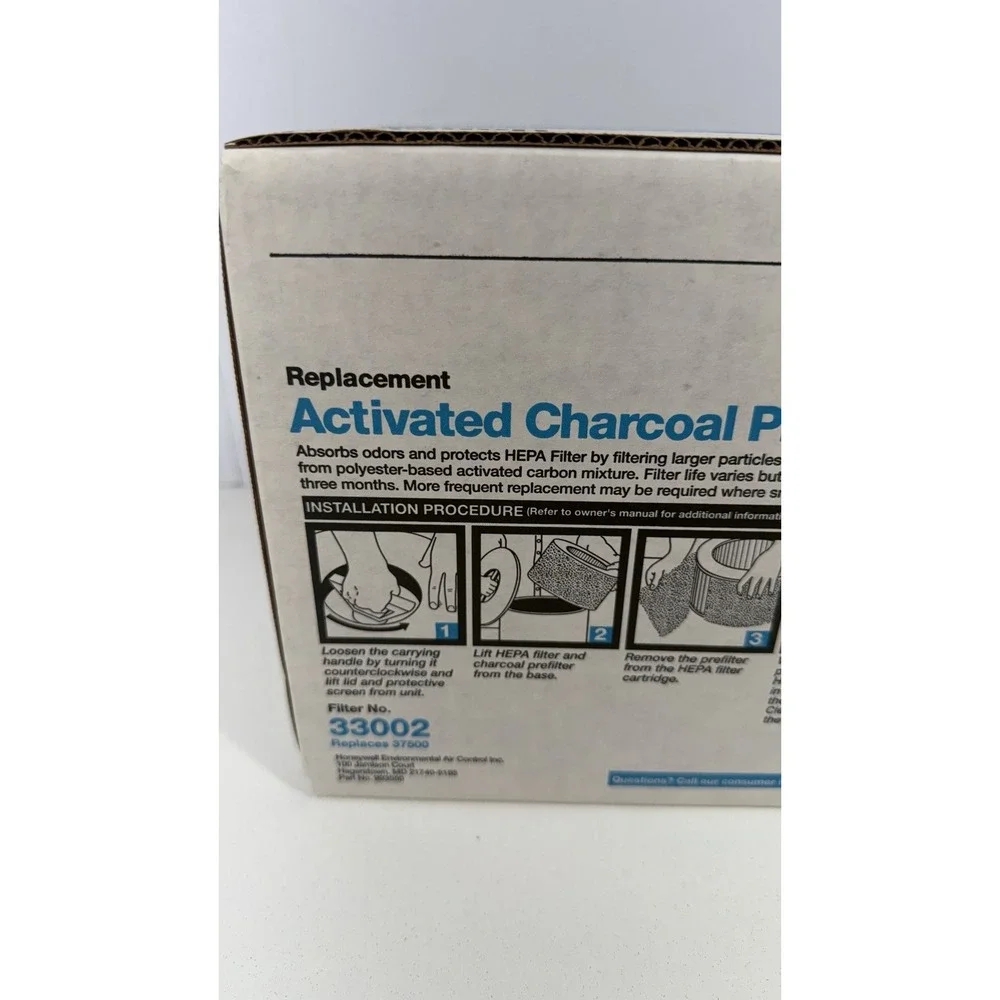 Honeywell Replacement Pre-Filter OEM 33002 for Enviracaire 62500 12520 NOS